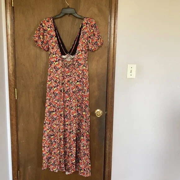 Rewind long floral print dress w criss cross in back boho XS XXL jr - Picture 11 of 17